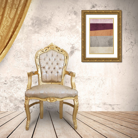 Modern minimalist I Gold Ornate Wood Framed Art Print with Double Matting by Orlov, Irena