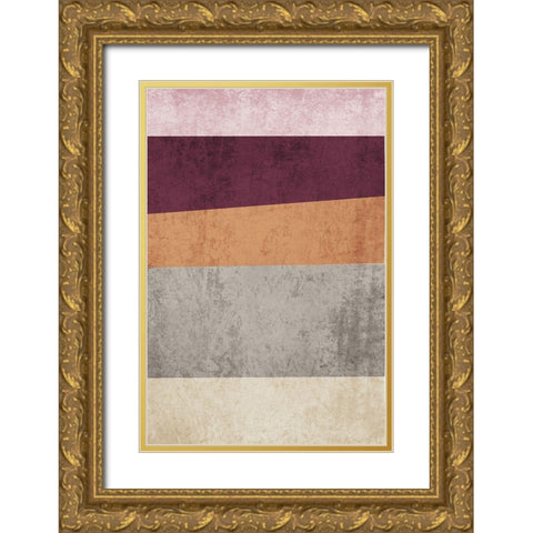 Modern minimalist I Gold Ornate Wood Framed Art Print with Double Matting by Orlov, Irena