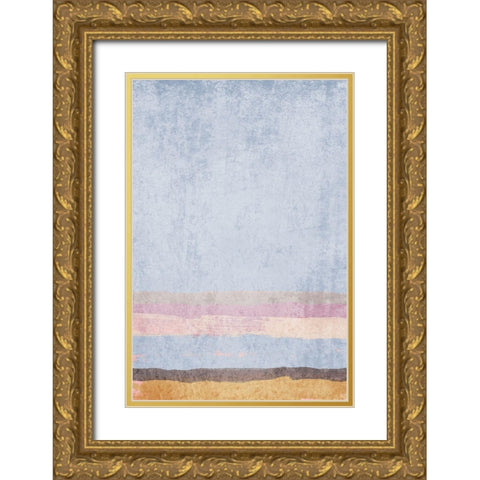 Modern minimalist IV Gold Ornate Wood Framed Art Print with Double Matting by Orlov, Irena