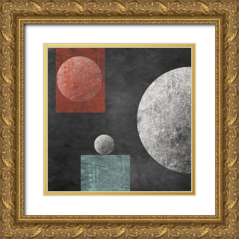 Geometry Mystery Moon IV Gold Ornate Wood Framed Art Print with Double Matting by Orlov, Irena