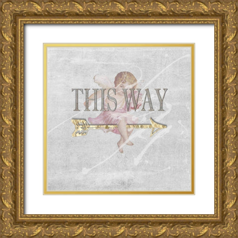 Follow Your Dreams I Gold Ornate Wood Framed Art Print with Double Matting by Smith, Karen