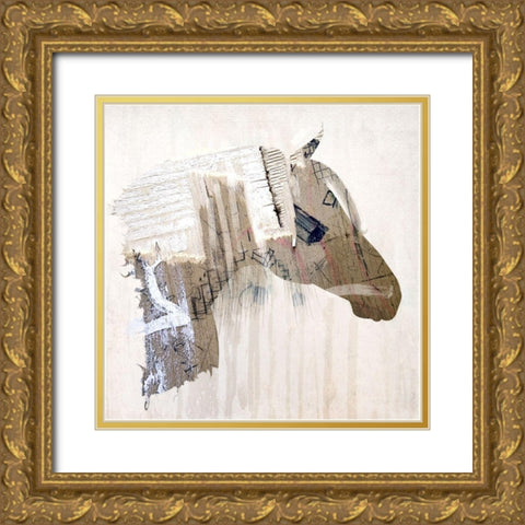 Ragand Bone I Gold Ornate Wood Framed Art Print with Double Matting by Smith, Karen