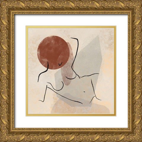 Sunday Afternoon I Gold Ornate Wood Framed Art Print with Double Matting by Holman, Nicholas