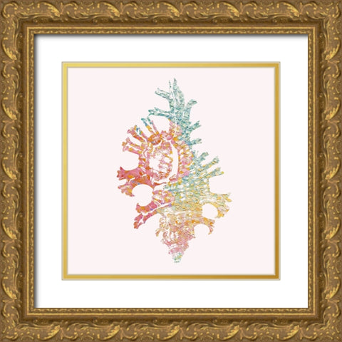 Bahama Shell I Gold Ornate Wood Framed Art Print with Double Matting by Guillen, Surma