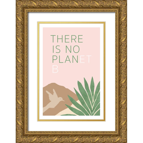 Love Our Planet III Gold Ornate Wood Framed Art Print with Double Matting by Kouta, Flora