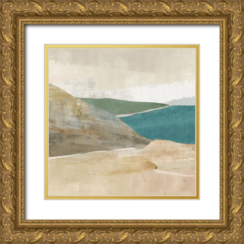 Brightstone Bay I Gold Ornate Wood Framed Art Print with Double Matting by Kouta, Flora
