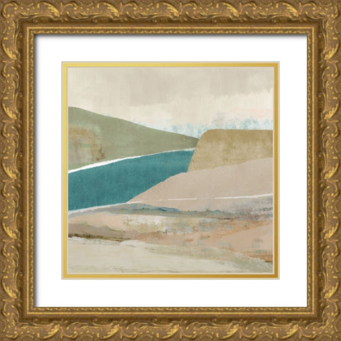 Brightstone Bay II Gold Ornate Wood Framed Art Print with Double Matting by Kouta, Flora