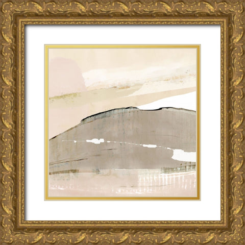 Limestone Flow I Gold Ornate Wood Framed Art Print with Double Matting by Kouta, Flora