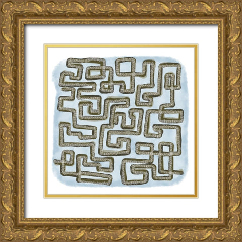 Skedaddle II Gold Ornate Wood Framed Art Print with Double Matting by Schlotzhauer, Jim