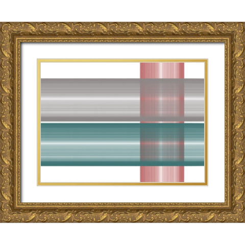 Axis I Gold Ornate Wood Framed Art Print with Double Matting by Schlotzhauer, Jim
