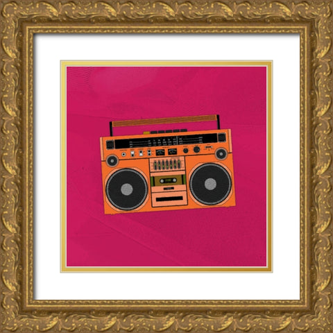 Tape On II Gold Ornate Wood Framed Art Print with Double Matting by Smith, Karen