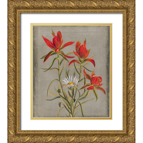 Inthered I Gold Ornate Wood Framed Art Print with Double Matting by Smith, Karen