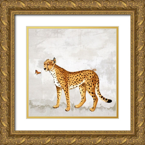 Beast and Butterfly II Gold Ornate Wood Framed Art Print with Double Matting by Smith, Karen