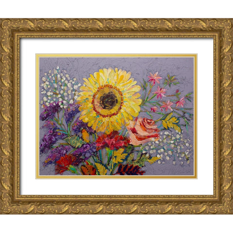 Sunny Mexico Gold Ornate Wood Framed Art Print with Double Matting by St Hilaire, Elizabeth
