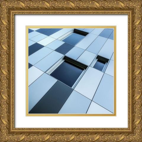 Shades of blue Gold Ornate Wood Framed Art Print with Double Matting by Vangindertael (Lagrange), Luc