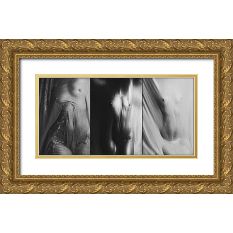 Untitled Gold Ornate Wood Framed Art Print with Double Matting by Bousca, Bogdan