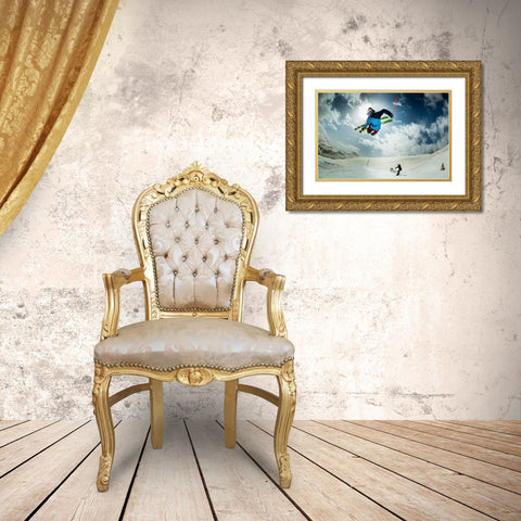 Local Ema Galli  performing Gold Ornate Wood Framed Art Print with Double Matting by Verbiest, Eric