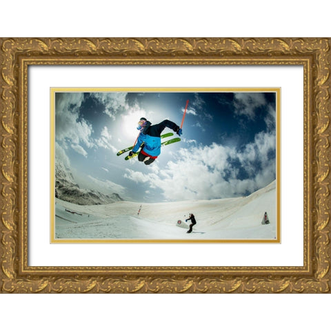 Local Ema Galli  performing Gold Ornate Wood Framed Art Print with Double Matting by Verbiest, Eric