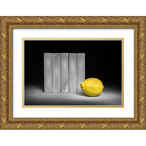 The Wall Gold Ornate Wood Framed Art Print with Double Matting by Verot, Christophe