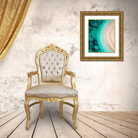 Hot Summer Gold Ornate Wood Framed Art Print with Double Matting by Alnomas, Faisal