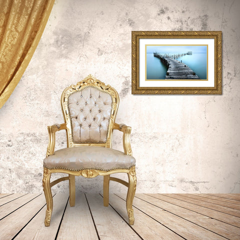 Carrasqueira II Gold Ornate Wood Framed Art Print with Double Matting by M. Garcia, Jesus