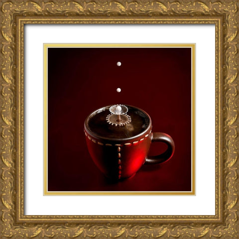 Boom boom Gold Ornate Wood Framed Art Print with Double Matting by Kiciak, Christophe