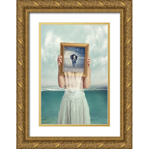 Deeper Gold Ornate Wood Framed Art Print with Double Matting by Bowen, Baden