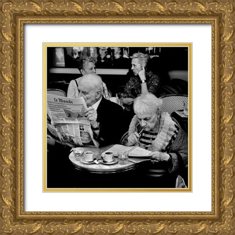 Involvement Gold Ornate Wood Framed Art Print with Double Matting by Guibert, Didier