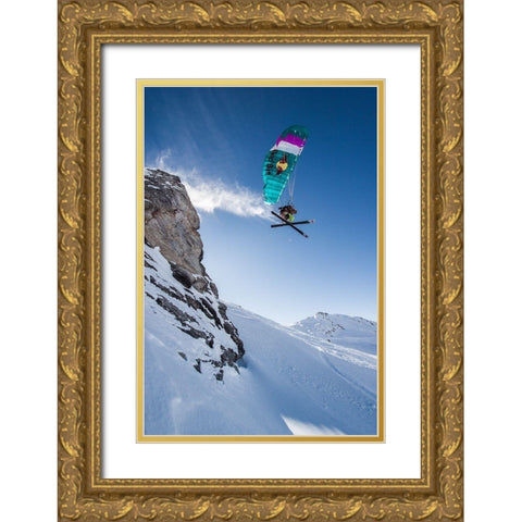 No Fear pilote Antoine Montant Gold Ornate Wood Framed Art Print with Double Matting by Shu, Tristan