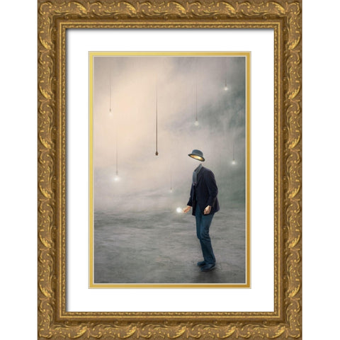 Illumination Gold Ornate Wood Framed Art Print with Double Matting by Bowen, Baden