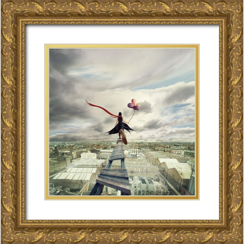 I Belong To You Gold Ornate Wood Framed Art Print with Double Matting by Marcisovsky, Martin