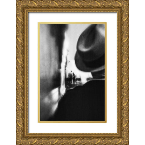 Gone Are The Days Gold Ornate Wood Framed Art Print with Double Matting by Mexia, Laura