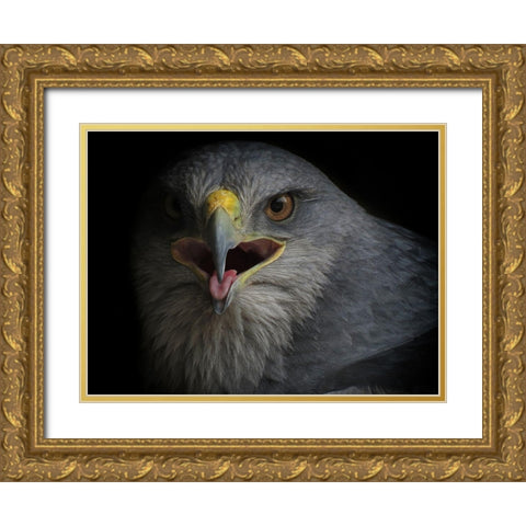War Cry Gold Ornate Wood Framed Art Print with Double Matting by valverde, Ferdinando