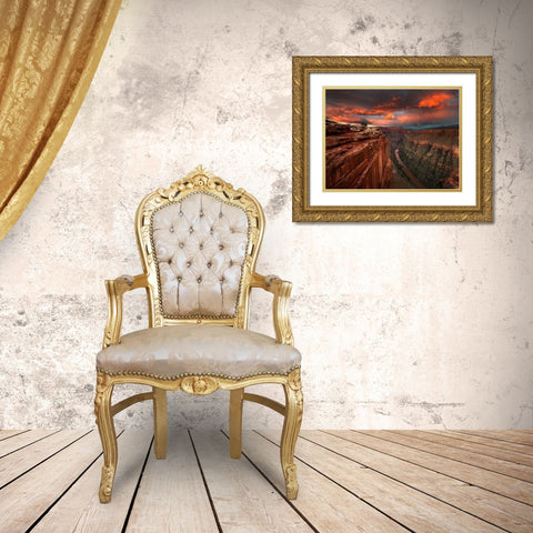 Redemption Gold Ornate Wood Framed Art Print with Double Matting by Moore, Chris