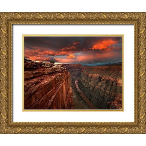 Redemption Gold Ornate Wood Framed Art Print with Double Matting by Moore, Chris