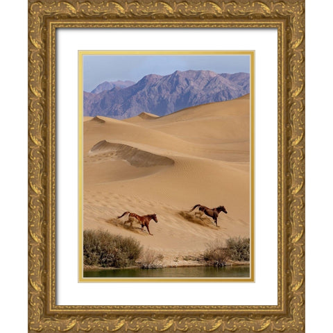 Salvation Gold Ornate Wood Framed Art Print with Double Matting by Fazaeli, Davoud
