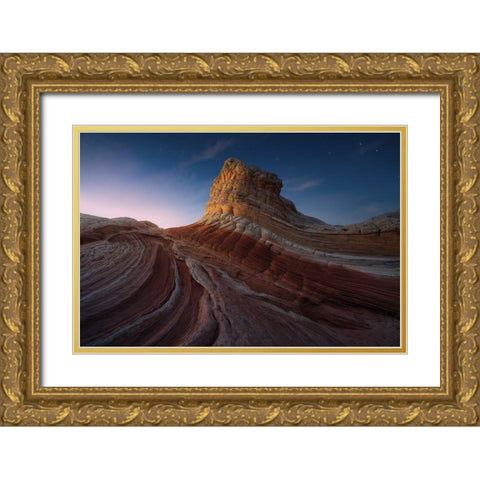 Twisted Gold Ornate Wood Framed Art Print with Double Matting by Pablo, Juan de
