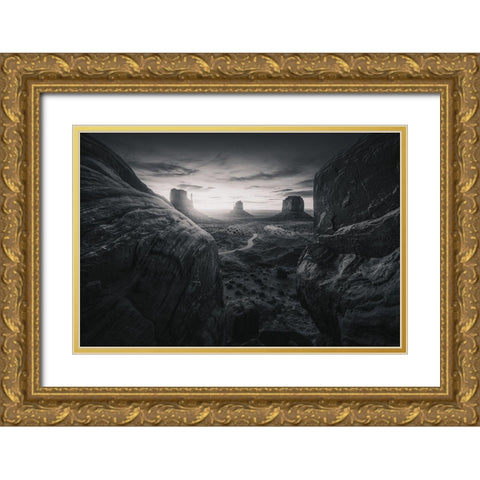 MVBW Gold Ornate Wood Framed Art Print with Double Matting by Pablo, Juan de