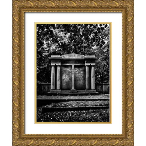 Tombstone Shadow No 8 Gold Ornate Wood Framed Art Print with Double Matting by Carson, Brian
