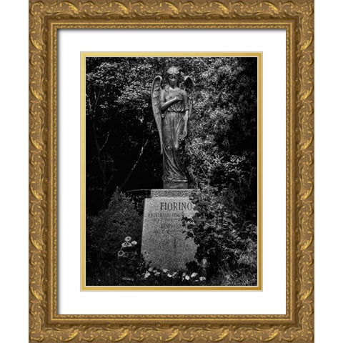 Tombstone Shadow No 18 Gold Ornate Wood Framed Art Print with Double Matting by Carson, Brian
