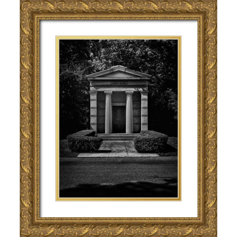 Tombstone Shadow No 19 Gold Ornate Wood Framed Art Print with Double Matting by Carson, Brian