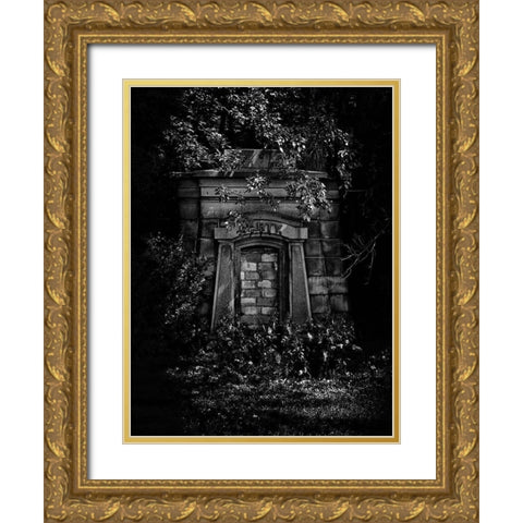 Tombstone Shadow No 27 Gold Ornate Wood Framed Art Print with Double Matting by Carson, Brian