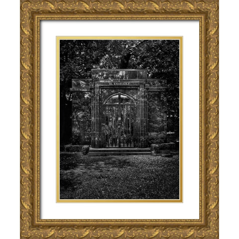 Tombstone Shadow No 29 Gold Ornate Wood Framed Art Print with Double Matting by Carson, Brian