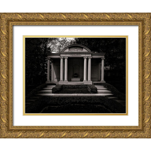 Tombstone Shadow No 32 Gold Ornate Wood Framed Art Print with Double Matting by Carson, Brian