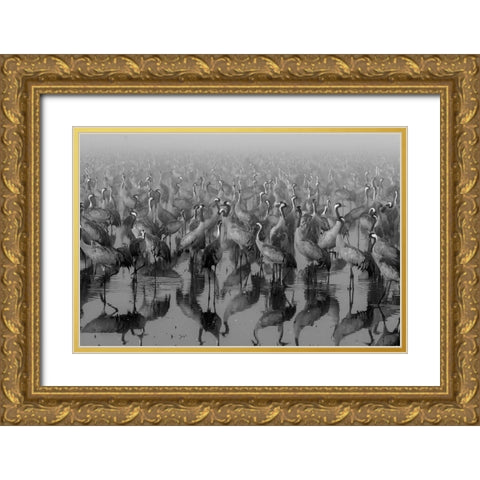 Crosspoint Gold Ornate Wood Framed Art Print with Double Matting by Meirovich, ido