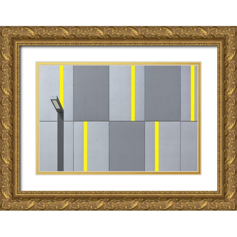 Simplicity Gold Ornate Wood Framed Art Print with Double Matting by Niezen, Jan