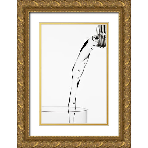 thirsty Gold Ornate Wood Framed Art Print with Double Matting by Pabst, Christian