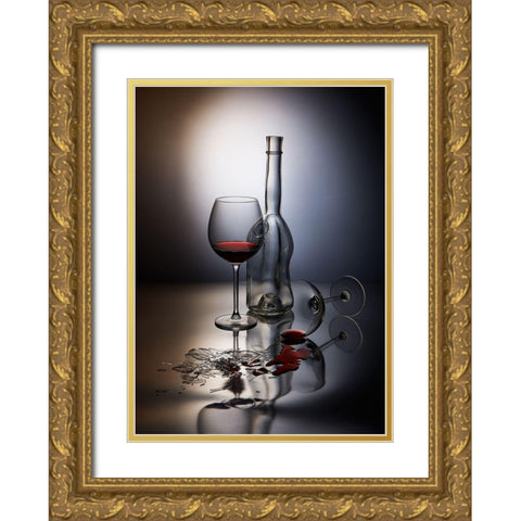 Forget the Gold Ornate Wood Framed Art Print with Double Matting by Batenko, Dmitriy