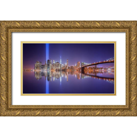 In memorial Gold Ornate Wood Framed Art Print with Double Matting by Martin Castan, David