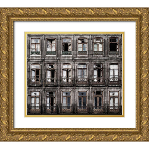 Decay Gold Ornate Wood Framed Art Print with Double Matting by Osuna, Fran